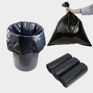 Rollos de Bolsas de Basura Negras Resistentes a la Humedad con Cierre de Cremallera y Embalaje de Bolsillo Plano - Product Image 2