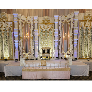 Eminent White <b>Wedding</b> Backdrop <b>Frame</b> Stage English <b>Wedding</b> <b>Frames</b> Stage Backdrop Stunning <b>Wedding</b> White Finish Stage <b>Frame</b> UK - Product Image 1