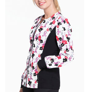 Chaquetas de Enfermería Personalizadas de Manga Larga, Uniformes de Hospital, Conjunto Deportivo de Poliéster y Spandex, Chaquetas Médicas Estampadas para Mujer - Product Image 5