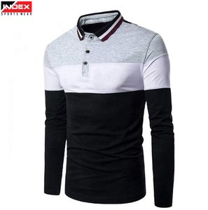 Polo à manches longues pour homme OEM ODM avec broderie personnalisée, vêtements décontractés, service de production en gros - Product Image 1