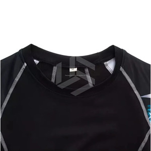 Camiseta de compresión de manga larga para grappling y MMA, personalizada con estampado, para hombre, para usar en BJJ, tela deportiva OEM - Product Image 4