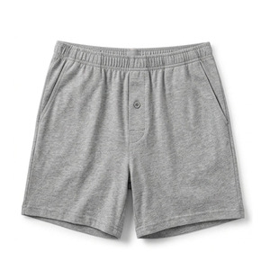 Calzoncillos bóxer de cintura media para hombre, sin costuras, de spandex, con estampado digital, transpirables, de punto, de secado rápido, con logo personalizado, cintura sólida - Product Image 1