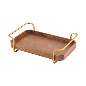 Bandeja de Servir Bohemia de Madera de Acacia con Asa para Bodas, Diwali, Ramadán, Hoteles, Restaurantes y Hogar - Product Image 3