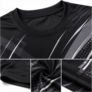 เสื้อยืดราคาประหยัดสำหรับผู้ชาย เสื้อเจอร์ซีย์แบบกำหนดเอง เสื้อกีฬาฤดูร้อน พิมพ์ลายเปลวไฟด้วยเทคนิค Sublimation ผ้าโพลีเอสเตอร์คุณภาพสูง - Product Image 4