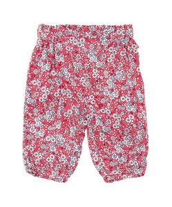 Joggers de algodón orgánico con estampado floral, pantalones de bebé de tela de punto cómodos con bolsillos, ropa de verano suave para niños pequeños - Product Image 3