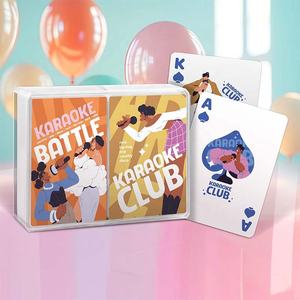 Naipes de Plástico Personalizados-D309, Tamaño Póker, Doble Baraja en Caja de Plástico, Regalos para Eventos Familiares y Recuerdos Promocionales - Product Image 2