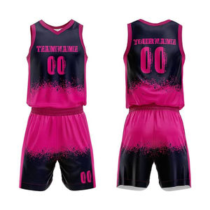 Uniformes de Baloncesto Reversibles de Poliéster Personalizados, Jersey y Pantalones Cortos para Hombre, Transpirables, de Secado Rápido, Malla Deportiva, Sublimación para Equipos - Product Image 2