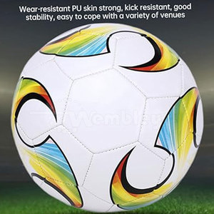 Ballon de football en cuir PU de haute qualité, écologique et durable, taille personnalisée, pour l'entraînement et les matchs de compétition, vente en gros - Product Image 4