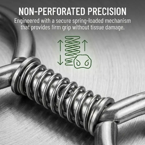 1Pcs Cattle Nose Plier Stainless Steel Automatic Cow <b>Spring</b> Nose Pliers Cow Nose <b>Clip</b> Traction Tool Cattle Ring Animals Supplies - Product Image 6