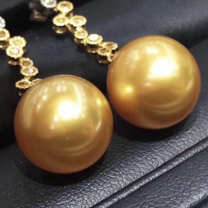Boucles d'oreilles pendantes fines en or 18 carats, classiques, à porter pendant des milliers d'années, 9-10 mm, basiques, nouvelles, printemps/été, polyvalentes, pour les trajets quotidiens, naturelles - Product Image 3