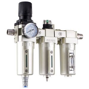 Filtro Regolatore Industriale per Compressore d'Aria 1/2'' NPT a 3 Stadi, Sistema di Essiccazione Aria 5m 0.3m 0.1m, Filtri Micron Ottimizzati - Product Image 1