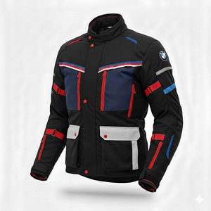 Chaqueta de Motociclismo Unisex GS Rallye Trophy de Cordura de 3 Capas para Hombre/Mujer, Chaqueta de Turismo/Todoterreno para 4 Estaciones, Aventura/Enduro CE - Product Image 1