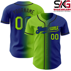 Maillot de baseball vert personnalisé avec nom et numéro, uniforme d'équipe à manches courtes, vêtements de sport - Product Image 1
