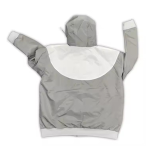 Conjunto de 2 Piezas Personalizable Otoño 2026, 100% Algodón, Antiestático, Estilo Hip Hop, Chaqueta Cortavientos y Pantalones Cortos con Cierre para Hombre, Tallas Grandes - Product Image 4