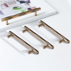 Heavy Duty Zinc Alloy Cabinet <b>Pulls</b> Geometric Faceted <b>Drawer</b> Handles for Kitchen Bathroom Bedroom Furniture Champagne <b>Gold</b> - Product Image 5