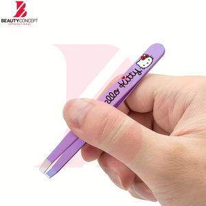 Pinzas Angulares para Cejas de Alta Calidad, Totalmente Personalizadas, Nueva Llegada, Herramientas de Belleza de Moda, Depilación Facial - Product Image 5