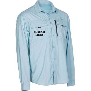 Camisa de Pesca Moderna y Personalizable de Manga Larga, Cortavientos, Ligera, con Protección Solar, 100% Poliéster Sublimado de Alta Calidad, UPF - Product Image 5