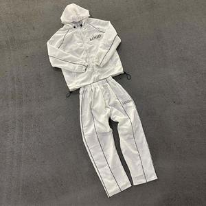 Survêtements de sport pour homme avec votre logo, coupe-vent en nylon, ensemble deux pièces - Product Image 5