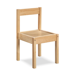 Ensemble table et chaises ergonomiques en bois massif naturel moderne 3 pièces pour bébés, enfants, salles de jeux, salons, écoles maternelles, écoles - Product Image 2