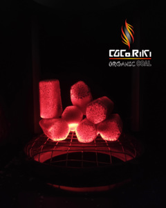 Premium CocoRiki Hexagon Coconut Shell Hookah Charcoal Briquettes Low Ash Long <b>Burning</b> Shisha Charcoal From Indonesia - Product Image 2