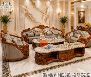 Juego de muebles de sala de estar modernos de madera de teca Juego de sofás de madera de sala de dibujo único Muebles de sala de estar de madera de teca hechos a mano - Product Image 6