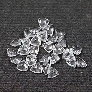 Topacio Blanco Natural de 9mm, Calidad AAA, Corte Trillón Facetado, Piedras Sueltas para Fabricantes de Joyería, Precio Bajo Directo de Fábrica, Oferta Exclusiva - Product Image 3