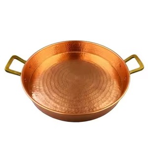 Bandeja de Servicio de Cobre Premium Multiusos para Servir Café, Aperitivos y Bebidas en el Hogar, Cocina, Restaurante y Eventos - Product Image 6