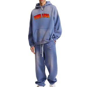 Nouvelle Arrivée Survêtement Unisexe en Coton Imprimé Léger Vintage Polaire à Capuche Personnalisable Logo Vêtements de Sport Hiver - Product Image 1