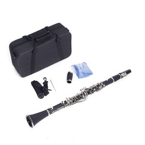 Set di Pulizia per Clarinetto BB di Gamma Media in Tono B, Strumento a Fiato in Bachelite Dura, con Panno, Cacciavite e Lubrificante - per Suonatori di Clarinetto Soprano - Product Image 4
