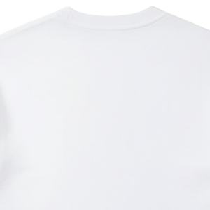 Camiseta Blanca de Manga Corta para Hombre, Logotipo Minimalista en el Pecho, Cuello Redondo de Algodón, Estilo Casual para Uso Diario, Estilo Urbano, Venta al Por Mayor, Suministro OEM - Product Image 4