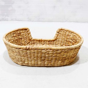 Cesta para Mascotas Ecológica de Jacinto de Agua, Cama Ovalada para Perros y Gatos con Forro - Product Image 4