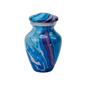 Exportador indio de suministros funerarios de buena calidad, logotipo personalizado, urna conmemorativa para cenizas/urnas de cremación de recuerdo de La India - Product Image 1