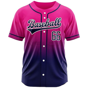 New Pink & Light Blue-White Split Breast \Authentic Baseball Jersey - Personalized Teamwear for Men, Women, & <b>Boys</b>" - Product Image 1