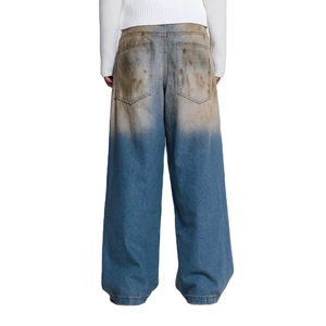 BEST ROCK INTERNATIONAL OEM/ODM Jeans droits pour hommes de haute qualité, design élégant, denim bleu, respirant, taille mi-haute, léger - Product Image 1