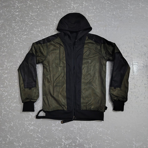 Sudadera con capucha de moto con cremallera de alta calidad, talla 6XL, extragrande, para hombre, de invierno, estilo urbano, con estampado sólido, personalizada al por mayor - Product Image 4