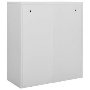 Archivador de Oficina Grande con Estantes de Acero Gris Claro de Altura Ajustable, Solución para Almacenamiento de Archivos - Product Image 5