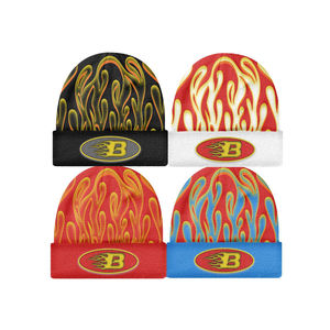 Gorro de Punto Jacquard con Puño Estilo Y2K 2026 |   Diseño de Líneas Satinadas |   Gorro de Invierno Personalizado de Alta Calidad con Logotipo OEM - Product Image 4