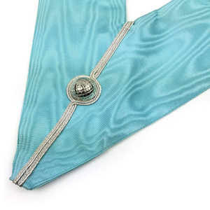 Regalia maçonnique personnalisable de haute qualité en toile brodée à la main bleue, marque personnalisée - Product Image 6