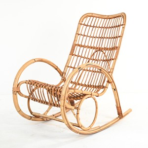 Comfort rattan <b>cane</b> rocker <b>chairs</b> wooden lounge rocking <b>chair</b> wholesale supply glider rockers - Product Image 3