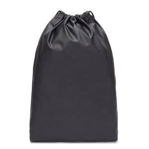 Custom <b>Waterproof</b> Foldable Nylon Black <b>Drawstring</b> <b>Bag</b> Small Gift Packing Pouches with Nylon <b>Bag</b> for Travel - Product Image 2