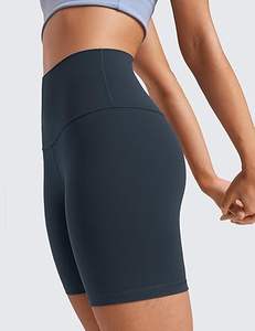 Shorts de cyclisme pour femmes, couleur unie, polyester, élasthanne, 100% coton, taille mi-haute élastique, sexy, pour soirée, style motard, avec logo personnalisé - Product Image 2