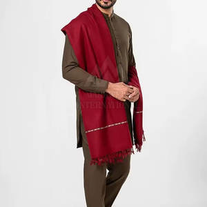 New Design Winter High Quality Custom Made Lightweight Quick Dry Long Wool Pashmina Cashmere <b>Shawl</b> Scarf Wrap For <b>Men</b> - Product Image 6