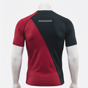 เสื้อคอมเพรสชั่นถักสำหรับผู้ชาย พิมพ์โลโก้ได้ ผ้าฝ้าย 100% ระบายอากาศได้ดี ไซส์ใหญ่ ยืดหยุ่นสูง ทรงเข้ารูป สตรีทแวร์ ชุดออกกำลังกาย วิ่ง - Product Image 2