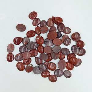 Lot de cabochons en jaspe naturel, formes variées, pierres précieuses polies en vrac pour la fabrication de bijoux, vente en gros, approvisionnement en vrac - Product Image 3