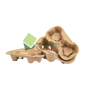 <b>Takeaway</b> Carrier Cheap Price Cup Holder Tray <b>Coffee</b> Vietnam Paper Pulp Drink Tray OEM ODM - Product Image 3