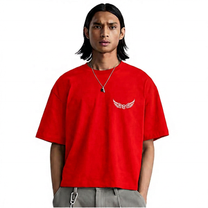 T-shirt en coton noir à coupe classique pour homme, manches courtes, style streetwear décontracté avec motif, écologique, respirant, 100% coton - Product Image 5
