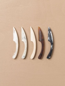 Resin Eco-Friendly Dishwasher Safe Cheese <b>Knife</b> with Swirl Pattern Handheld Butter Spreader for <b>Bread</b> Serving - Product Image 2