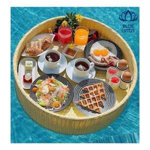 EN STOCK Bandeja Flotante de Ratán 2026 para Comedor Flotante y Decoración de Piscina, Estructura Resistente, Contacto Seguro, Suministro Rápido - Product Image 1