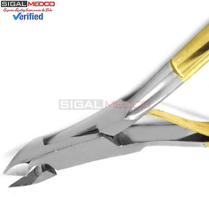 Podiatrist Chiropody Heavy Duty <b>Toe</b> Nail Clipper Cutter Gold Professional Manicure Pedicure Cuticle Nipper Half Gold 10cm - Product Image 6