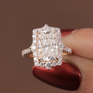 Bague solitaire en diamant de laboratoire exquis de 5 carats pour femmes, argent, or 10 carats, or 14 carats, or 18 carats, bijoux de luxe pour fiançailles - Product Image 4